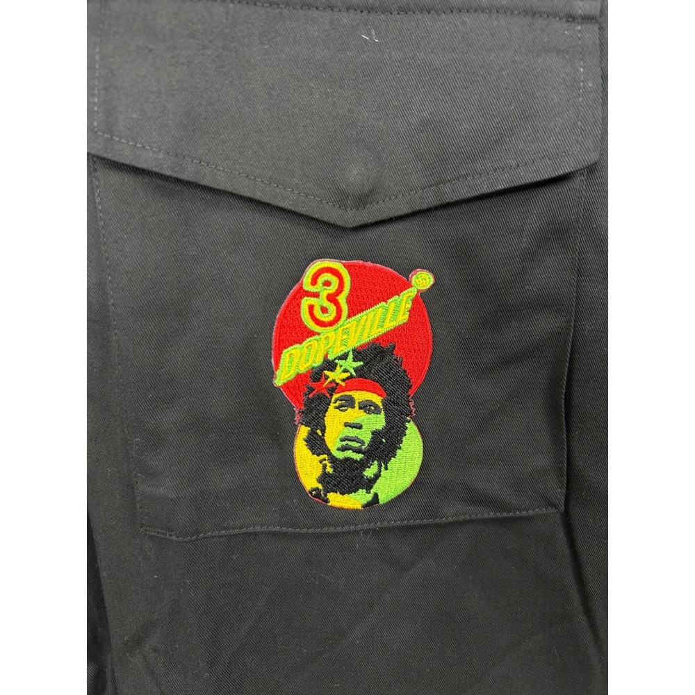 VTG RARE Rothco 6XL Black‎ Field Jacket "Dopeville" Graphic Full Zip NEW - Picture 3 of 10